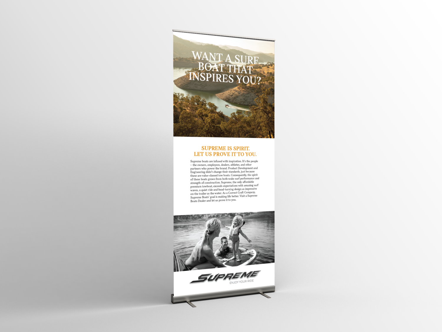 Retractable Banner Supreme Spirit