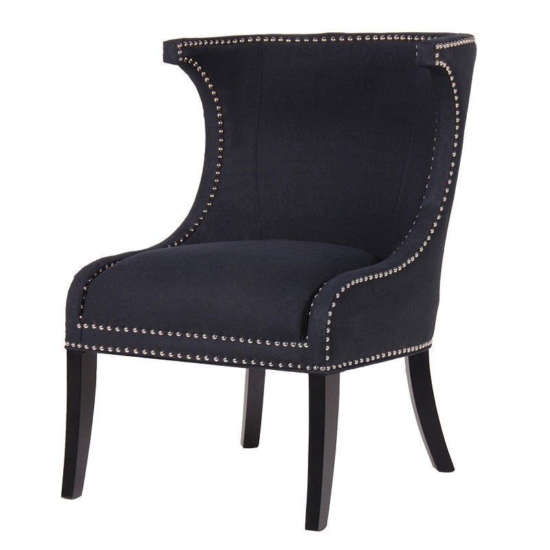 French Noir Studded Chair