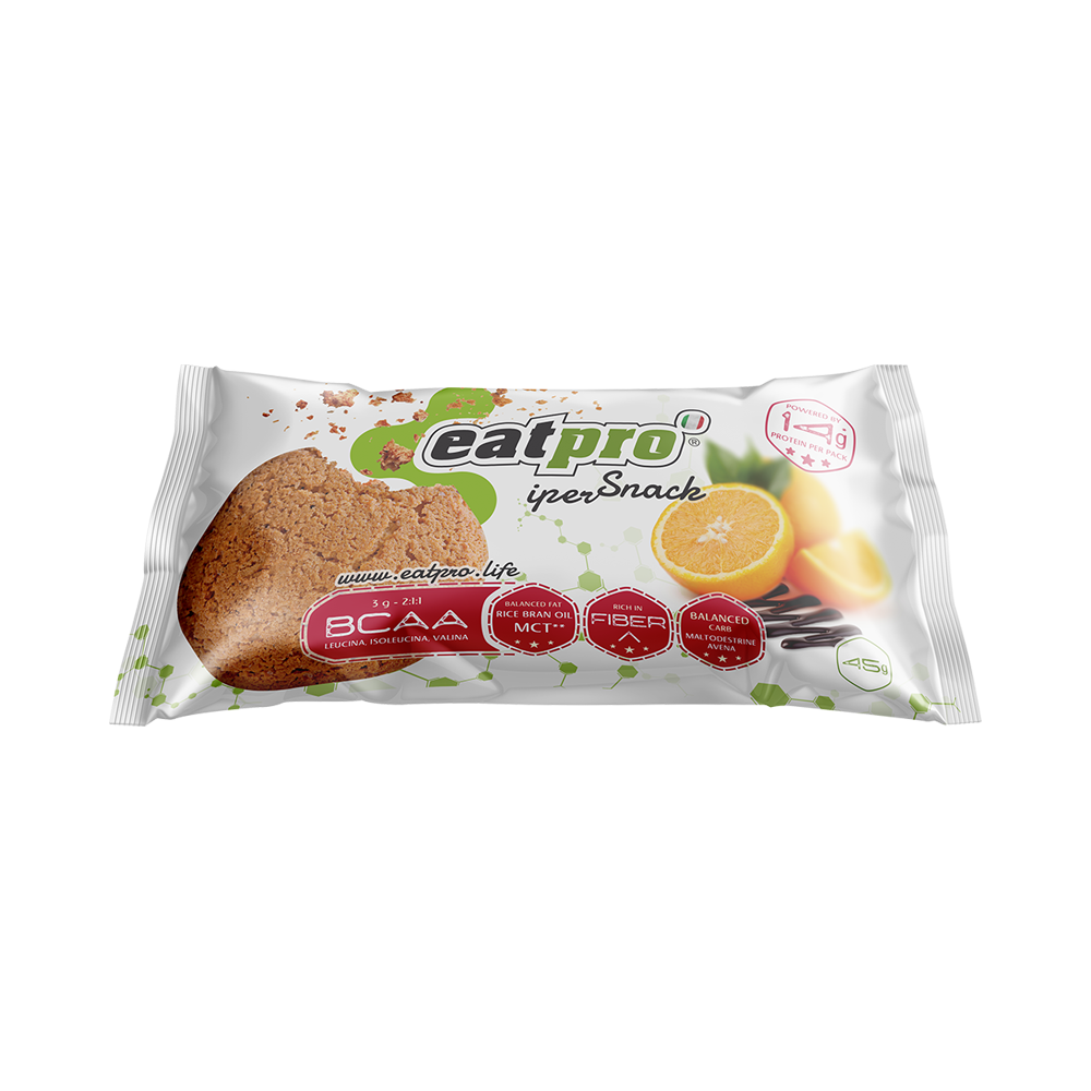 eatPro iperSnack all'Arancia glassato al Cacao, con BCAA EP001
