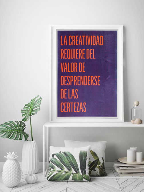 Poster Risografía "LaCreatividad"