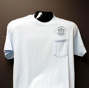 Gildan Pocket Tee - Light Blue 00010