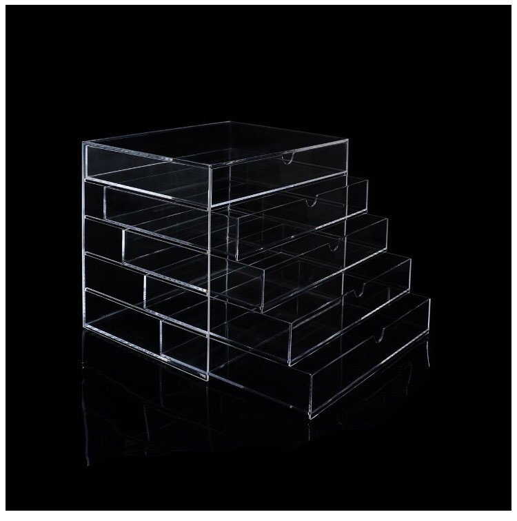 Muji Clear Acrylic Organizer Case Container 5 Drawers