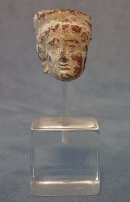 SOLD Ancient Greek Polychrome Terracotta Head of a Goddess 5th–3rd Century B.C.
