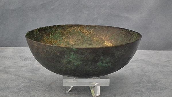 SOLD Authentic Ancient Greek Large Bronze Bowl Philale 6th Century B.C.