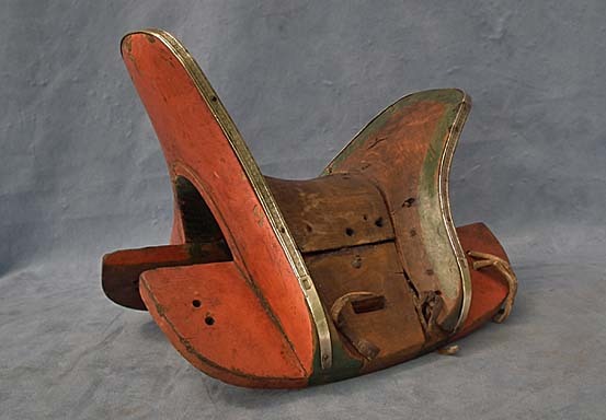 SOLD Antique 19th century Mongolian Saddle Signed in Chinese Characters