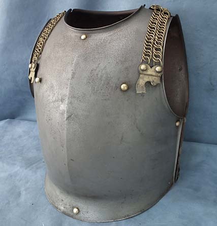 SOLD Antique 19th century French Cavalry Cuirassier Armor Cuirass Breast plate & Back plate
