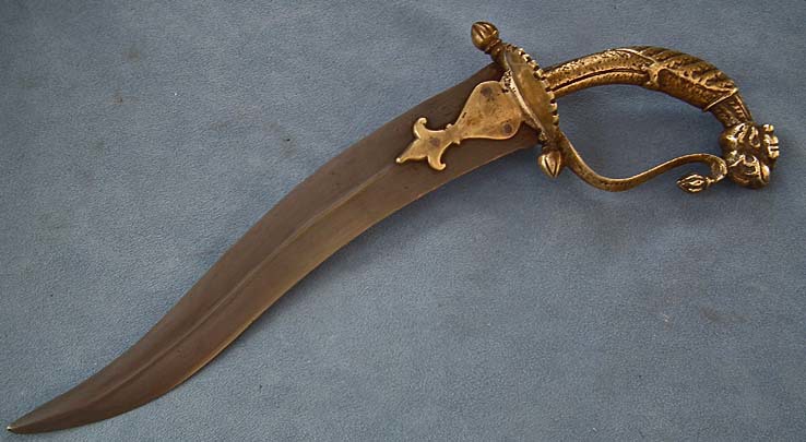 SOLD A rare Antique 17th -18th century, South Indian, Tanjore Yali dagger Chilanum