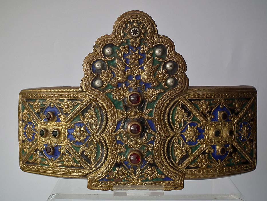 SOLD Antique18th century Balkan Greece Ottoman Period Enameled Belt Buckle