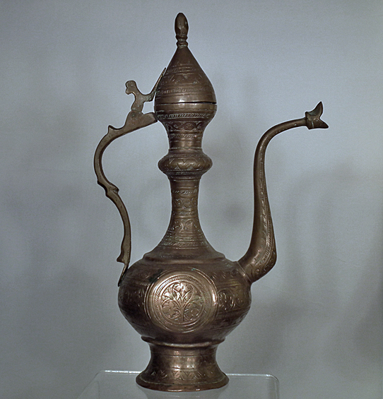 SOLD Antique 19th century Turkish Ottoman Islamic Copper Ewer Ibrik