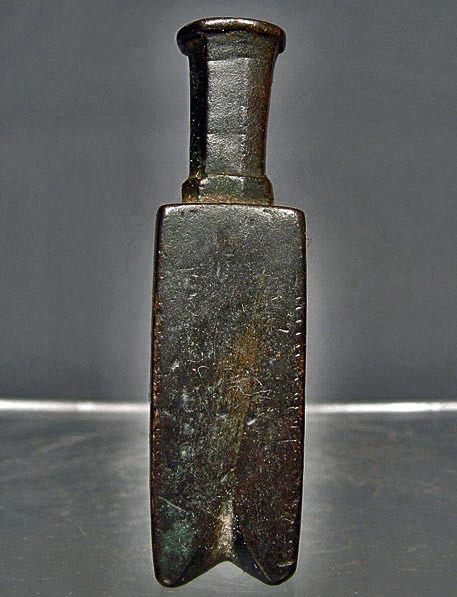 SOLD Antique Medieval 10th Century. A.D. Islamic Persian Bronze Kohl Flask Sormedan