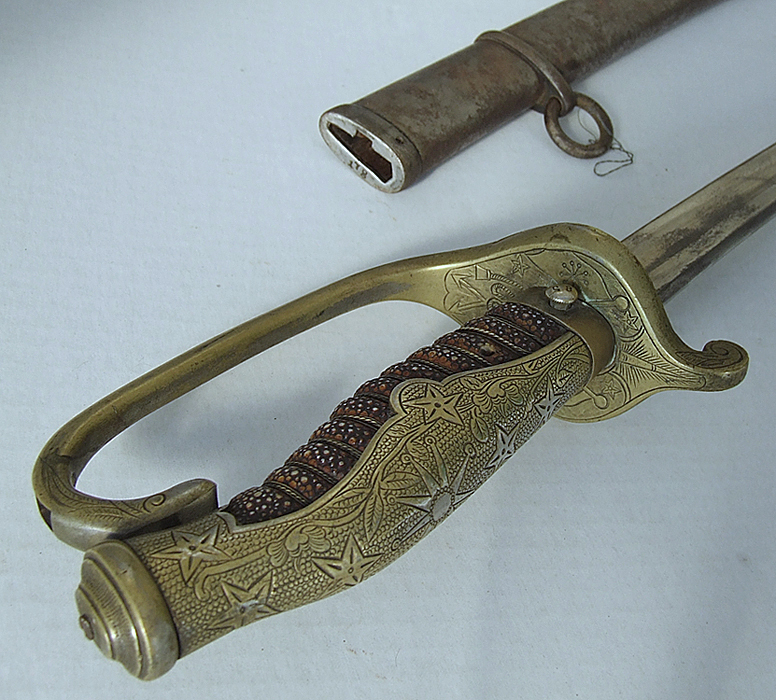 SOLD Very Rare Antique Chinese Republic Army Officer Sword 1912-1928