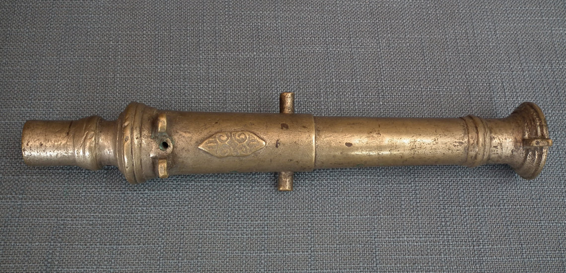 SOLD Antique 18-19th Century Indonesian Naval Bronze  Signal Ships Cannon Lantaka