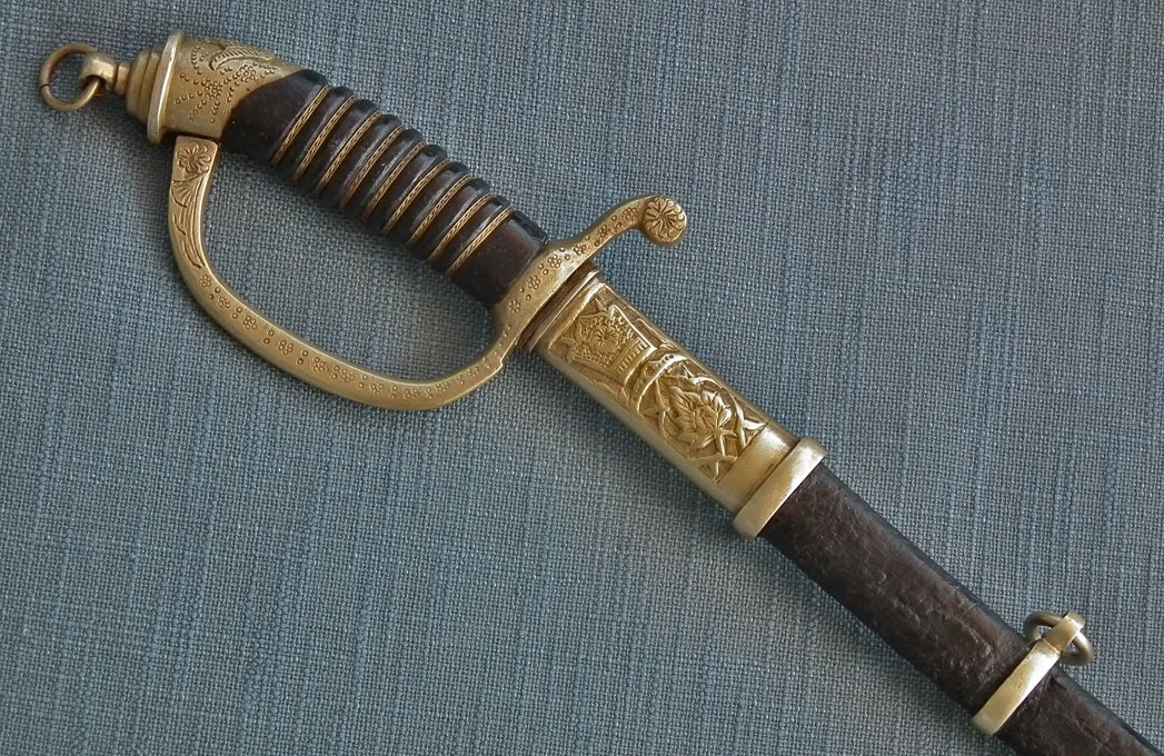 SOLD Rare Antique.C.1900 Islamic Persian Officer Sword With Zoroastrian Faravahar