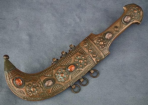 SOLD Antique Arabian Islamic Syrian Arab dagger Arabic Jambiya