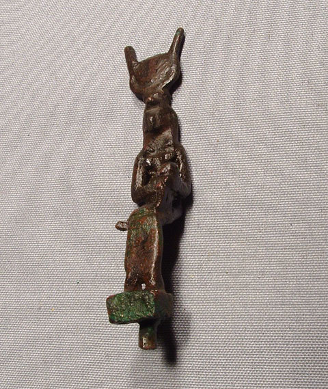 SOLD Ancient Egyptian Bronze Figure of Isis With Horus 8th-4th c