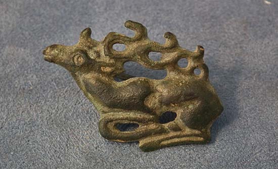 SOLD   Ancient Scythians Bronze Fibula Deer Brooch 6th-4th century BC