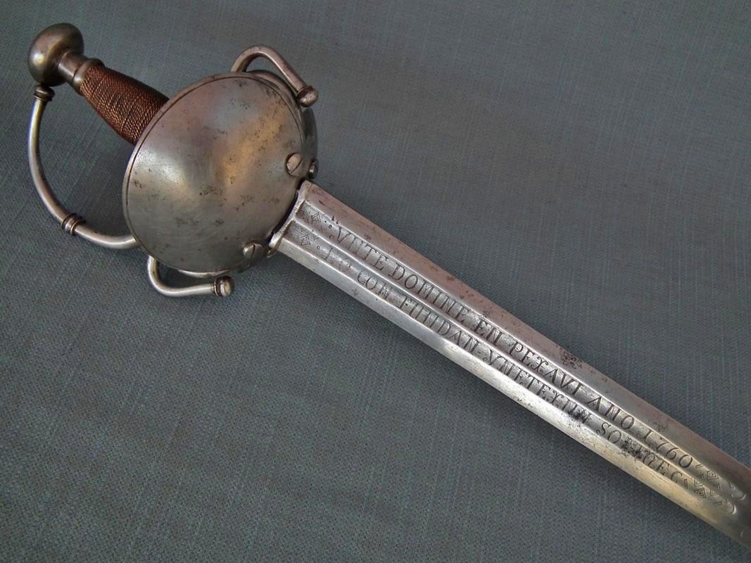 SOLD Antique Spanish 18th Century Sword Rapier Bilbo