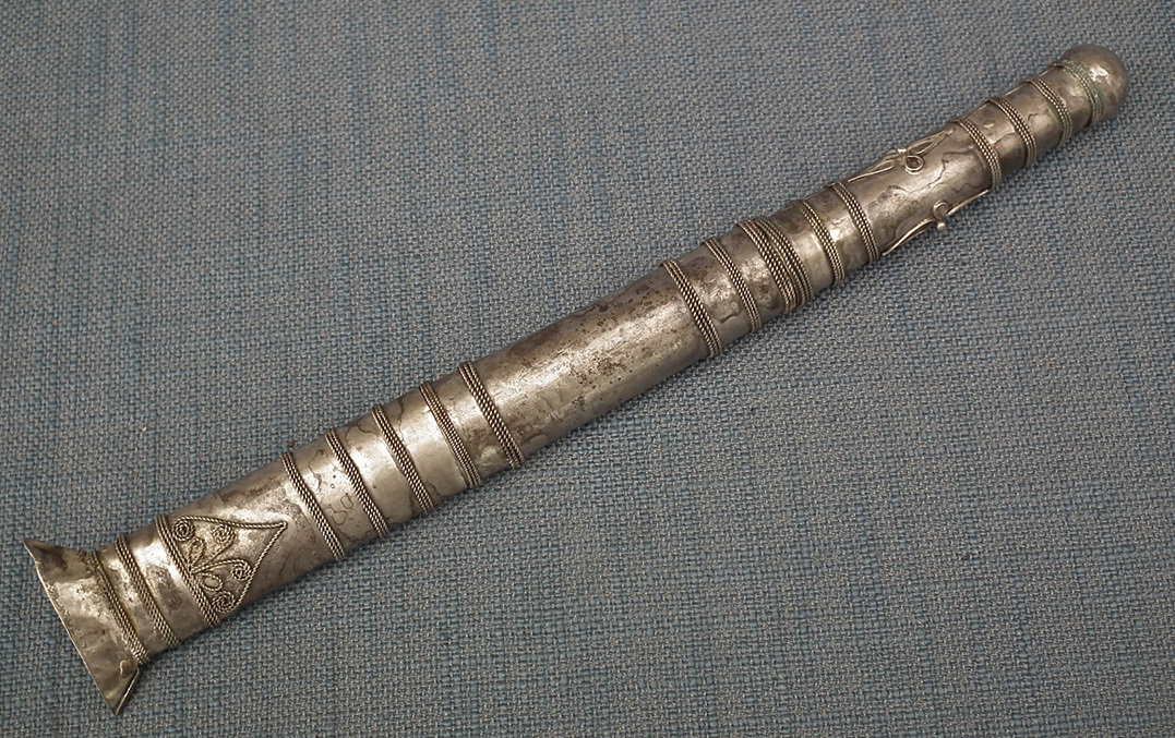 SOLD Antique 19th century Burmese/Thai Silver Dagger Dha Daarb  Dah