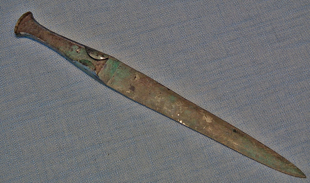 SOLD Ancient Babylonian Type Bronze Dagger Sword Luristan 1150 -900 B.C.