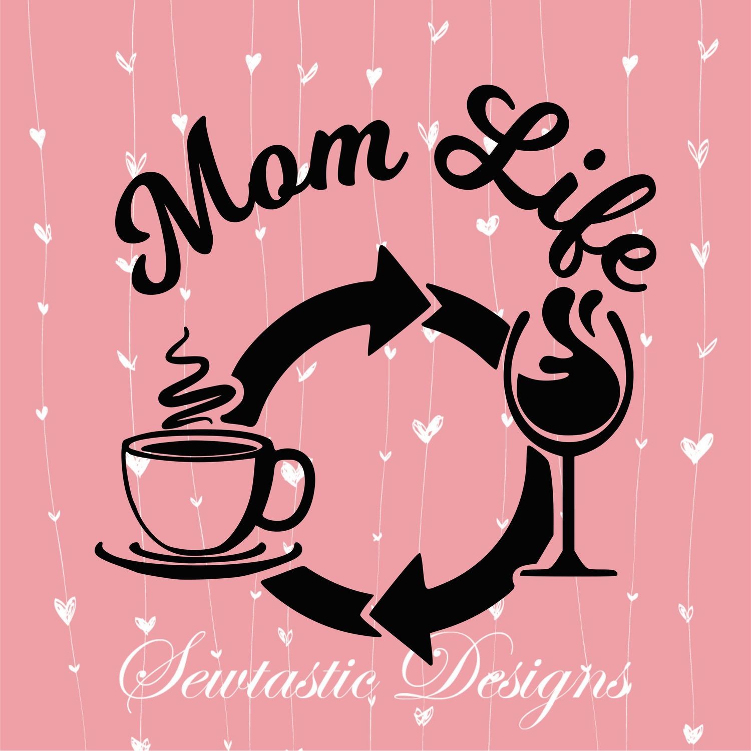 Download Mom Life SVG, Mom SVG, Life SVG, Coffee SVG, Wine SVG Cut ...