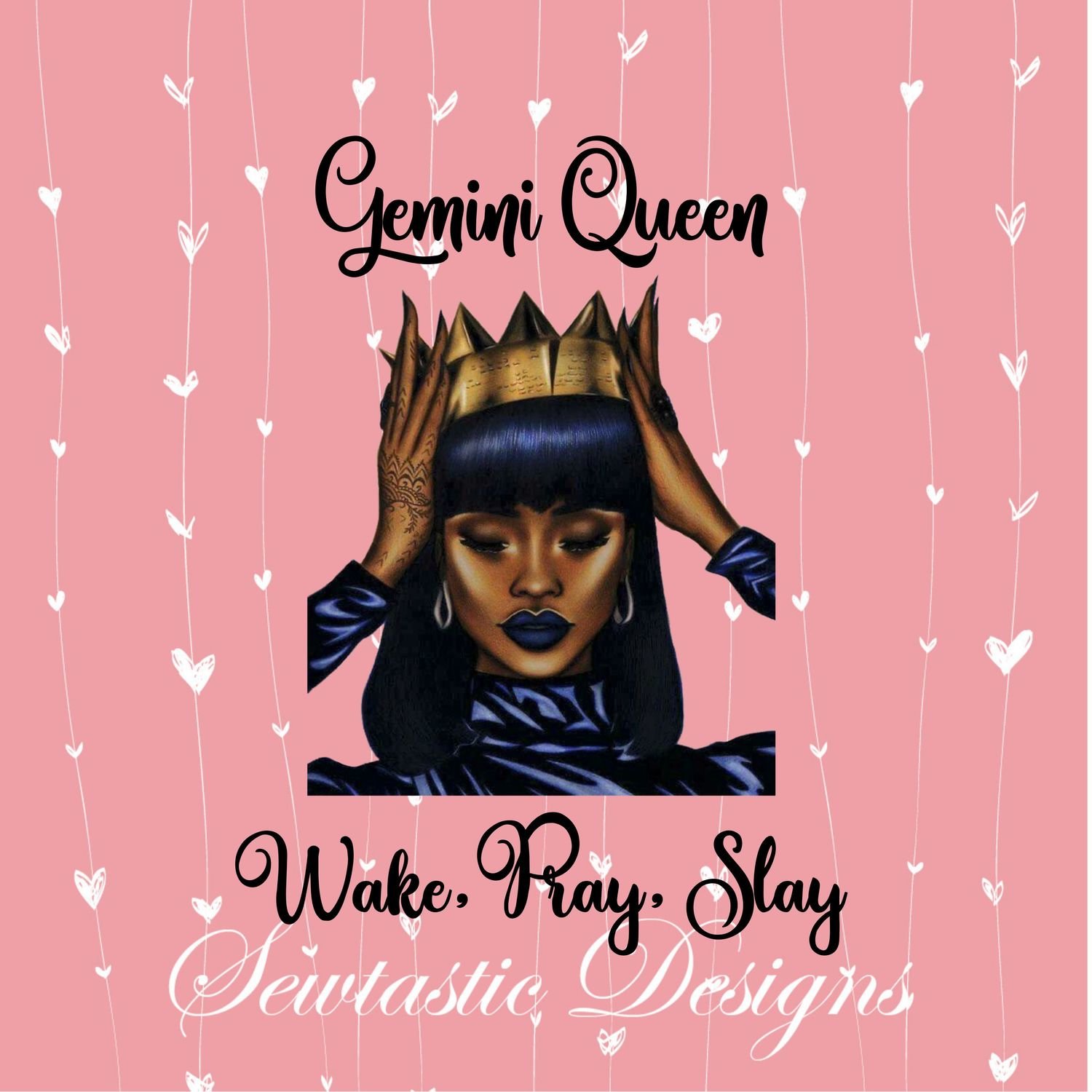 Download Gemini Queen Printable & SVG Cut File, Iron On, Decal, Cricut, Silhouette, ScanNCut & Many More