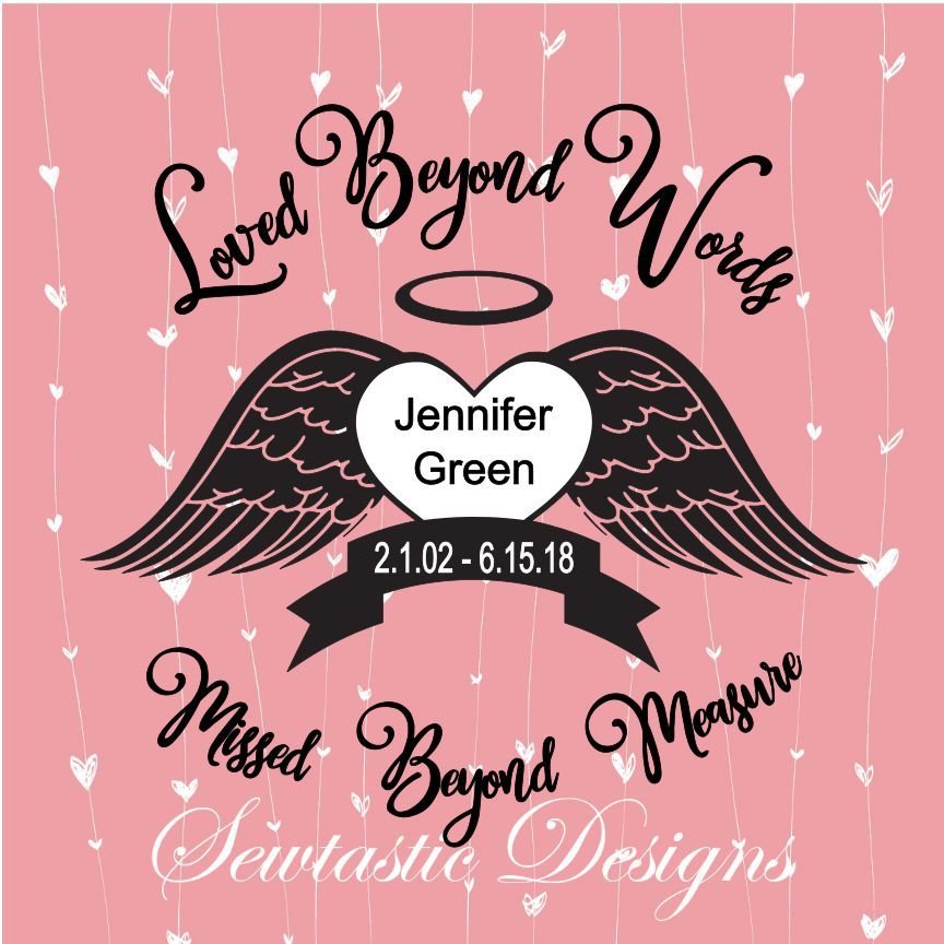 Loved Beyond Words SVG Cut File, Iron On, Decal, Cricut, Silhouette ...