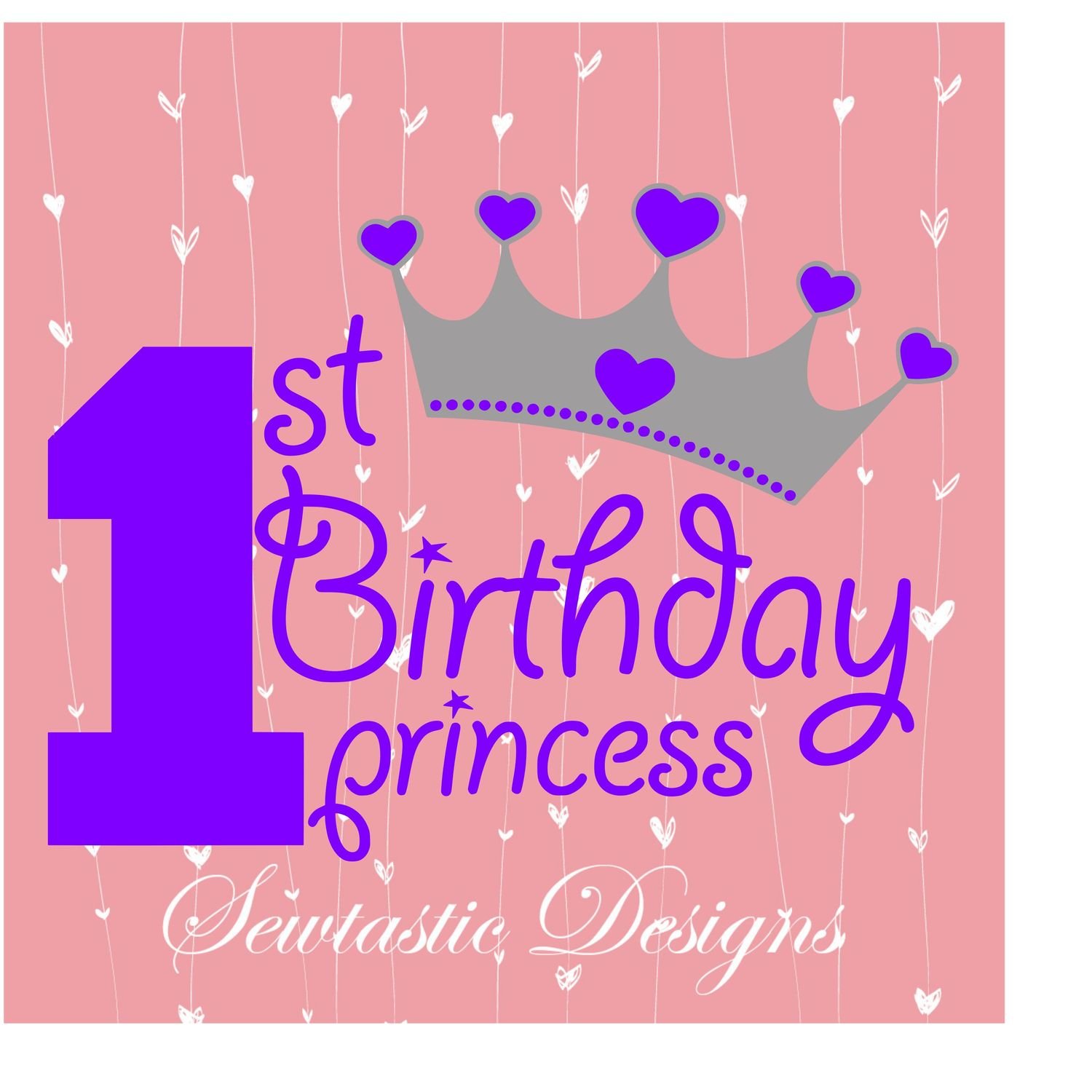 Download 1st Birthday Princess SVG, First Birthday SVG, Birthday ...