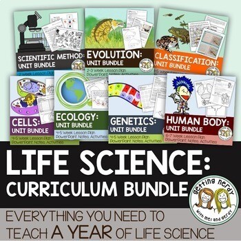Life Science Biology Curriculum Bundle Life Science Biology Curriculum Bundle