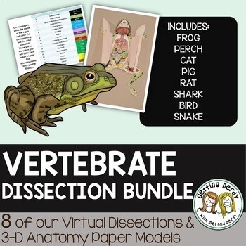 Dissection - Vertebrate Animals Bundle Dissection - Vertebrate Animals Bundle