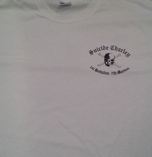 Suicide Charley Short Sleeve T-Shirt Medium (White)