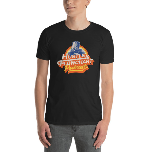 Hustle & Flowchart - Retro Mic Tee 00001