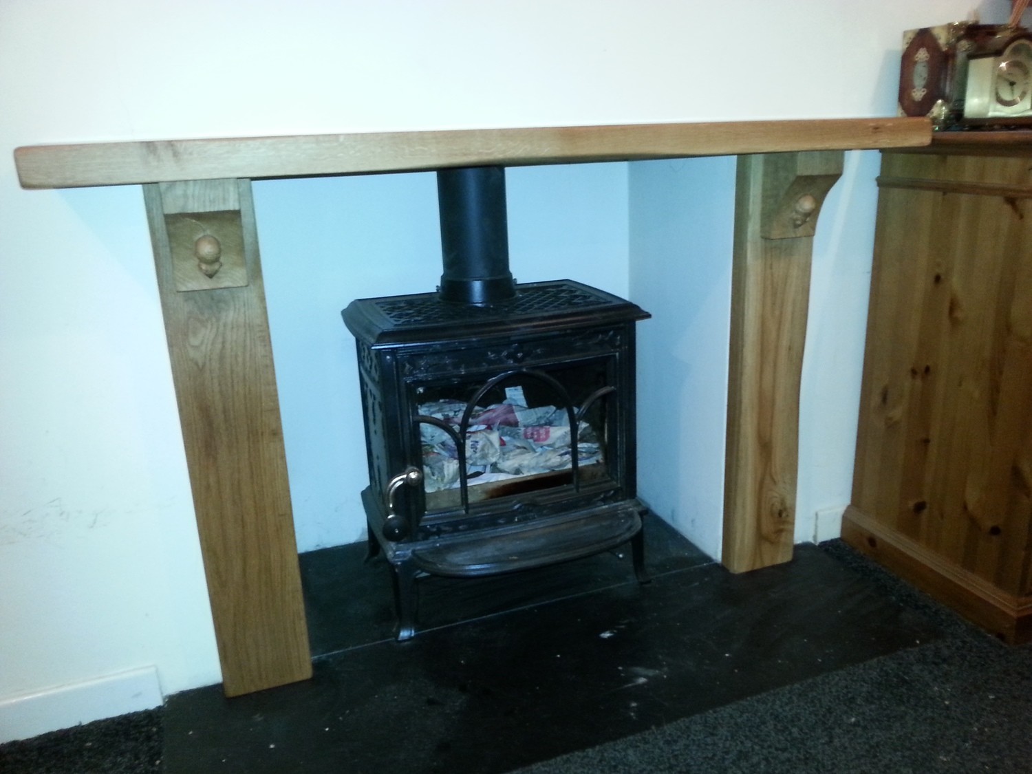 Rustic Oak Fire Surround