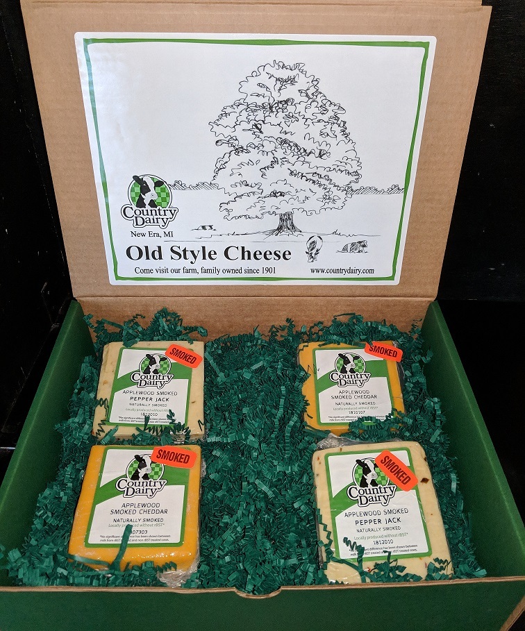 2 lb. Applewood Smoked Cheese Box 00002