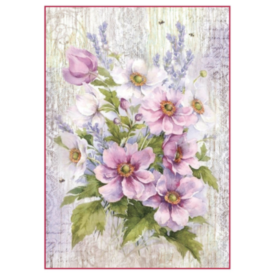 Mannequin with Flowers New DFSA4343 Stamperia Rice Paper A4