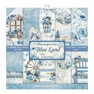 Stamperia Blue Land- 12 x 12 Paper Pad Stamperia Blue Land- 12 x 12 Paper Pad
