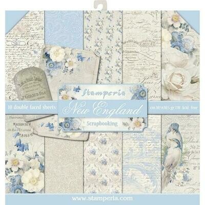Stamperia New (Old) England - 12 x 12 Paper Pad Stamperia New (Old) England - 12 x 12 Paper Pad