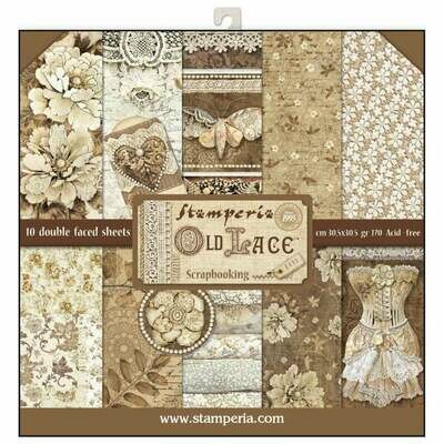 Stamperia Old Lace - 12 x 12 Paper Pad Stamperia Old Lace - 12 x 12 Paper Pad