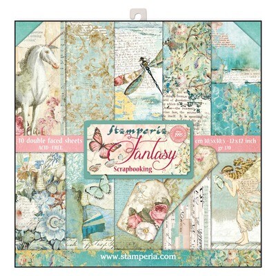 Stamperia Wonderland - 12 x 12 Paper Pad Stamperia Wonderland - 12 x 12 Paper Pad
