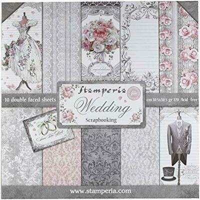 Stamperia Wedding - 12 x 12 Paper Pad Stamperia Wedding - 12 x 12 Paper Pad