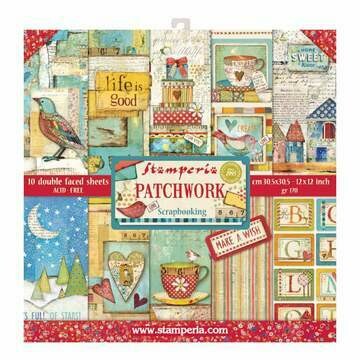 Stamperia Patchwork - 12 x 12 Paper Pad Stamperia Patchwork - 12 x 12 Paper Pad