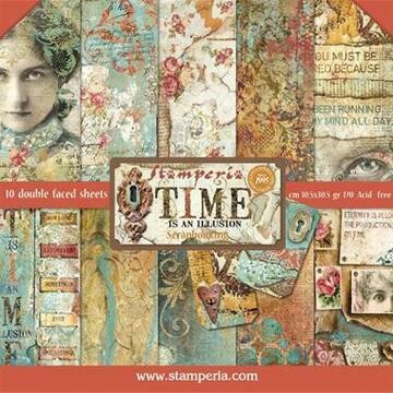 Stamperia Time is an Illusion - 12 x 12 Paper Pad Stamperia Time is an Illusion - 12 x 12 Paper Pad