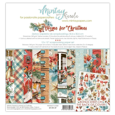 Mintay by Karola - Home For Christmas - 12 x 12 Collection Pack Mintay by Karola - Home For Christmas - 12 x 12 Collection Pack