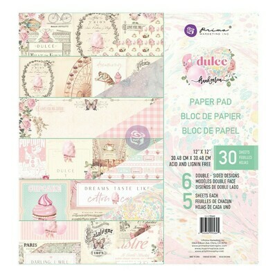 Dulce 12x12 Paper Pad - Prima Marketing Dulce 12x12 Paper Pad - Prima Marketing