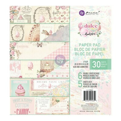 Dulce 8x8 Paper Pad - Prima Marketing Dulce 8x8 Paper Pad - Prima Marketing