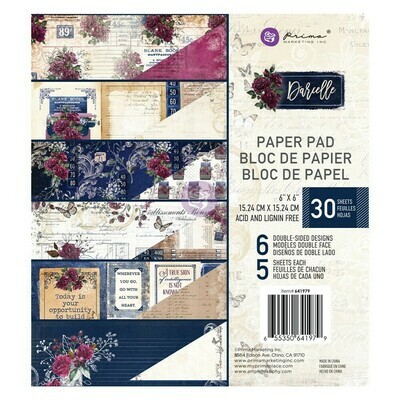 Darcelle 6x6 Paper Pad - Prima Marketing Darcelle 6x6 Paper Pad - Prima Marketing