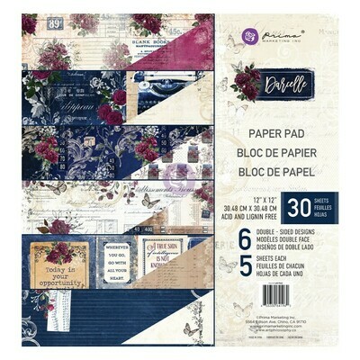 Darcelle 12x12 Paper Pad - Prima Marketing Darcelle 12x12 Paper Pad - Prima Marketing