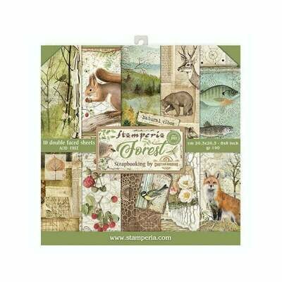 Stamperia Forest - 8 x 8 Paper Pad Stamperia Forest - 8 x 8 Paper Pad