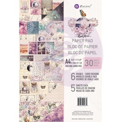 Moon Child A4 Paper Pad - Prima Marketing Moon Child A4 Paper Pad - Prima Marketing