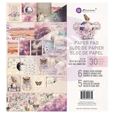 Moon Child 8 x 8 Paper Pad - Prima Marketing Moon Child 8 x 8 Paper Pad - Prima Marketing
