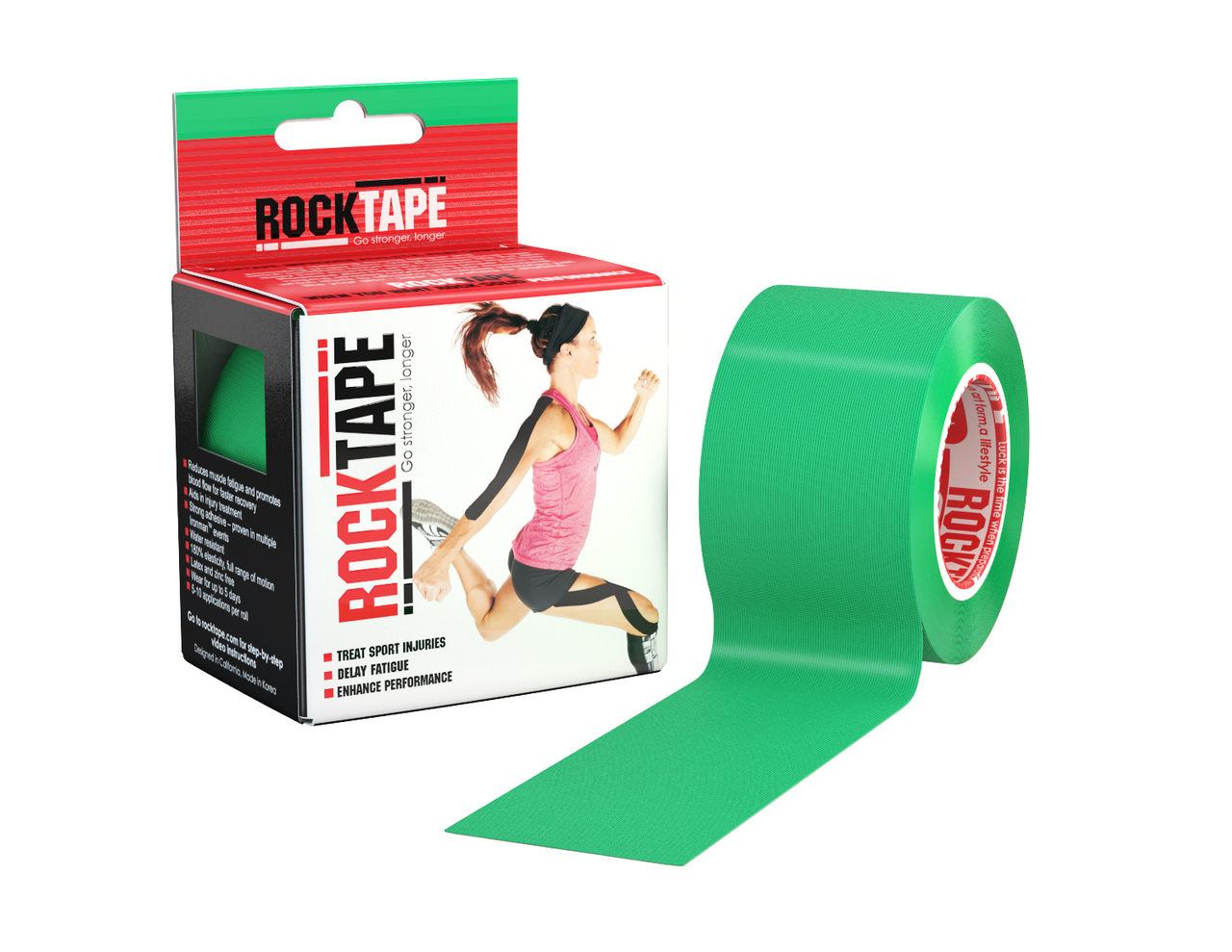 RockTape, 5см х 5м, зеленый RCT100-GN-OS